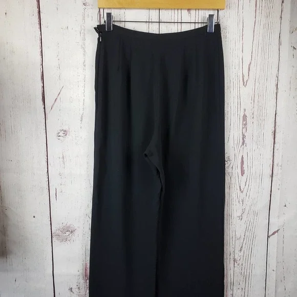 Jones New York Evening Dress Pants Womens Size 6 Pleat Front Black - Picture 6 of 8